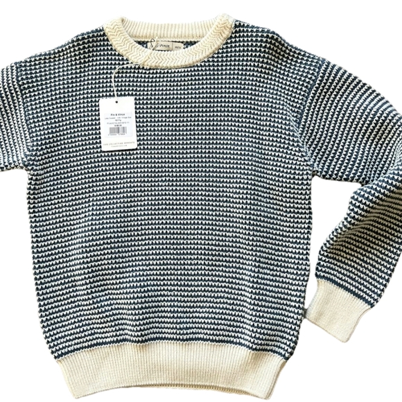 Fin u0026 Vince | Shirts u0026 Tops | New Fin Vince Blue Loop Organic Sweater |  Poshmark